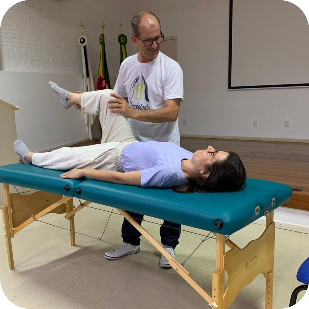 Sessão prática de Kinesiologia e Touch for Health