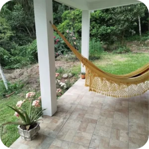 Redário do Recanto Cielo para relaxamento e integração dos alunos durante a Vivência de Kinesiologia